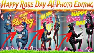 🥰💯happy Rose day trending editing 3D image photo 2024 || happy Rose day nam big creator edit 🆓 FREE🌹