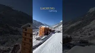 lachung in February #snow #snowfall #nature #northsikkim