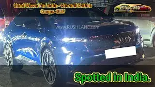 Good News For india -  Renault Rafale Coupe-SUV Spotted in India. #motorcarindia #renaultrafale 