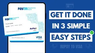 RuPay To Visa Upgrade Paytm || RuPay To Visa Card || Braj's Bda