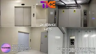 Modernized & Replaced | 2 Brand New TKE Traction Service Lifts - Margo City, Depok