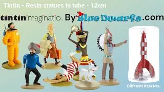 Tintin different Resin Figurines in tube - Tintinimaginatio / Moulinsart