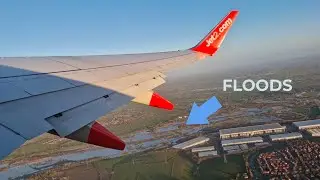 Golden Winters Morning Departing from East Midlands Airport - Jet2 737 (EMA-PRG)