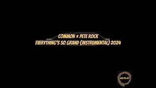 Common × Pete Rock | Everything's So Grand (Instrumental) 2024