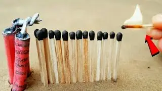 Matchstick Chain Reaction Domino Vs Diwali Crackers Amezing Experiment 😱 |