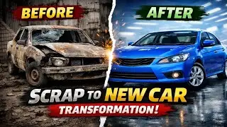 Old Broken Car Restoration // From Scrap to Brand New Car Transformation