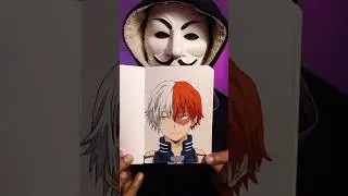 [ASMR] Drawing Shoto Todoroki - MHA #shototodoroki #mha #drawing #asmr #satisfying