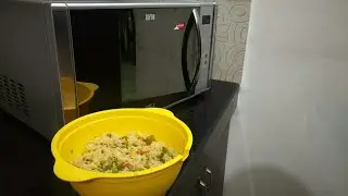 Cooking veg pulao in IFB microwave oven| Easy and quick recipe vegetable rice pulao|