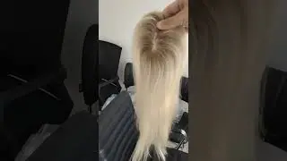 Ombre blonde mono lace with pu around topper