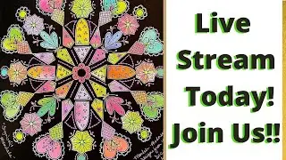 LIVE! - How to SYMBOLS from Mandala Madness Cards!! - InterNational Drama-free Friday! with Barb