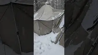 winter camping in cabelas 12X12 ALAKNAK!!