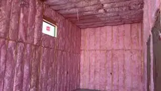 Finished View of a Fiberglass Batt Insulation by Banker Insulation