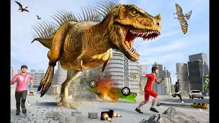 Angry Dinosaur Rampage Gorilla Animal City Smasher | Dinosaur Game | Dino Game Simulator | #Dinosaur