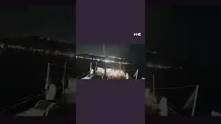 Footage of second drone attack on Global Sumud Flotilla off Tunisian coast