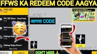 FREE FIRE REDEEM CODE TODAY | FFWS EMOTE REDEEM CODE TODAY 16 MAY | FF REDEEM CODE TODAY