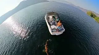 Renting a boat in Kelowna and Cruising down Lake Okanagan | Insta360 X4