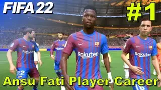 VOICE REVEAL! - FIFA 22 Ansu Fati Player Career Mode #1