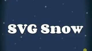 svg snow aniamtion with html and css with code
