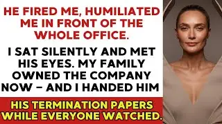 My Boss Fired Me in Front of Everyone — But Froze When I Told Them Who Just Bought the Company…