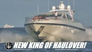 NEW KING AT HAULOVER INLET! SUPER-MANGUSTA108 | MIAMI RIVER | KEY BISCAYNE | YACHTSPOTTER MIAMI