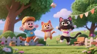 Jump, Hop, and Skip with Kitty | Movement Nursery Rhymes & Kids Songs