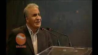 Masoud Khalili former ambassador of Afghanistan to Spain speaking on Pen Day Celebration