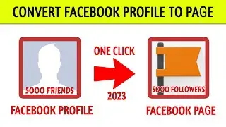 How to convert Facebook profile to page (NEW METHOD) 2023 || Facebook Profile To Facebook Page