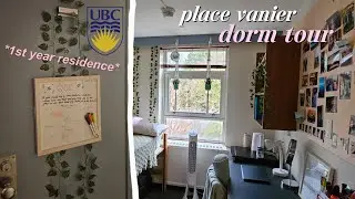 UBC DORM TOUR 2026!🛏🧺 | place vanier single room | laundry room, study lounge | Cassie Creates