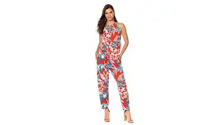 N Natori Printed Jumpsuit