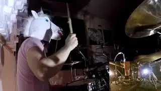 Gloryhammer - The unicorn invasion of Dundee | Quarantine unicorn takeover drum cover