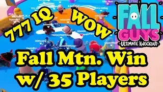 Amazing Fall Mountain Win with 35 Players! Epic Victory 777 IQ Moves! Fall Guys Ultimate Knockout