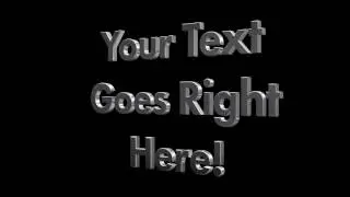 3D Rotating Metal Text (Futura) - Customisable animated video loop