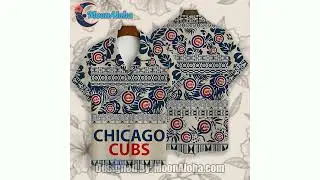 Classic Tropical Pattern Chicago Cubs Blue Classic Hawaiian Shirt