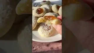 ‼️This Cookie DISAPPEARS‼️5-min. + 5-ing. 🍋 Lemon Thumbprint Cookies  #cookierecipes #holidaycookies