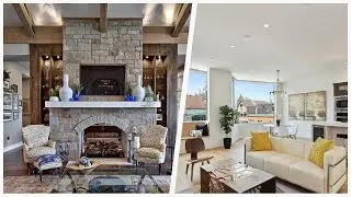 75 Open Concept Family Room With A Two-sided Fireplace Design Ideas You'll Love 🏡
