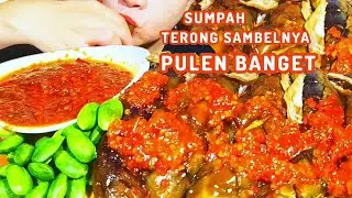 MUKBANG TERONG SAMBAL BALADO PEDAS, DENGAN IKAN ASIN DI TAMBAH PETAI BEHHHH MANTAP GUYS