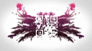 QR-Code Farbspritzer