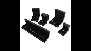 Custom luxury gift packing jewelry leather cufflink box