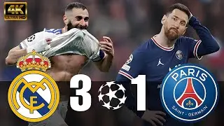 Real Madrid vs. PSG 2022 Highlights: Benzema's 4K UCL Masterclass (60FPS) vs Messi, Mbapp&eacute; & Neymar.