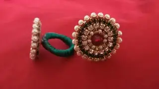 Silk Thread Rings At Home | DIY Silk Thread Jewellery |Silk thread party wear ring making