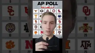 College Football Week 4 AP Poll Release #cfb #collegefootball #top25 #appoll