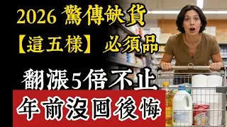 2026驚傳物資短缺？這「5樣必備品」價格翻5倍，年前囤貨保平安！#2026物價 #抗通膨 #省錢 #全聯 #好市多 #橄欖油 #咖啡 #囤貨 #退休生活 #生活智慧  #悅享人生 #理財 #生活成本