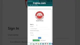 csjmu kanpur login & create ABC account #kanpur #university #education #login
