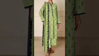 Girl's Unstitched Printed Khaddar Suit 3 Pc for Order Contact on 03447432084#viralshort