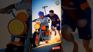 Ronaldo built an orange motorcycle for his son. #ronaldo #football #messi #orange #funny