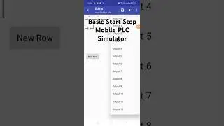 Start Stop PLC Ladder Programming using Mobile PLC Simulator #ladderdiagram #plc #mobilesimulation