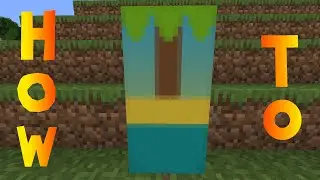 Minecraft: How to Make a Tropical Island Banner - Tutorial