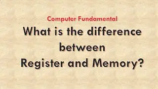 What is the difference between Register and Memory | Register and Memory | #youtubevideo #computer