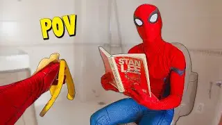 Late For Toilet | POV Spider-Man Parkour
