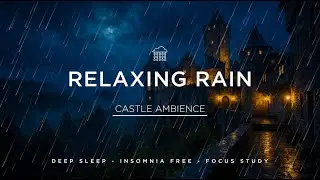 No Ads, Medieval Castle Storm ⚔️ Thunder & Rain Sounds for Deep Sleep ASMR